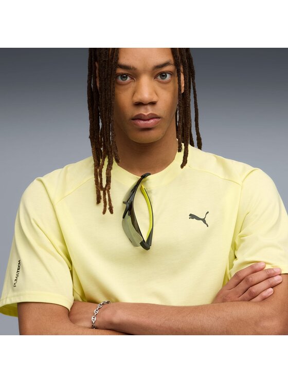 Puma Puma T-Shirt 632100 Żółty Regular Fit