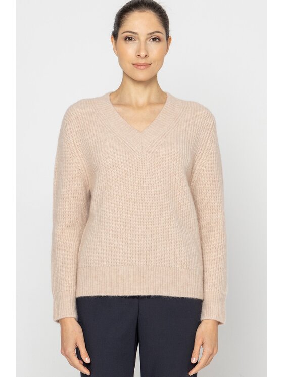 Deni Cler Milano Deni Cler Milano Sweter T-DC-S499-D5-90-12-1 Beżowy