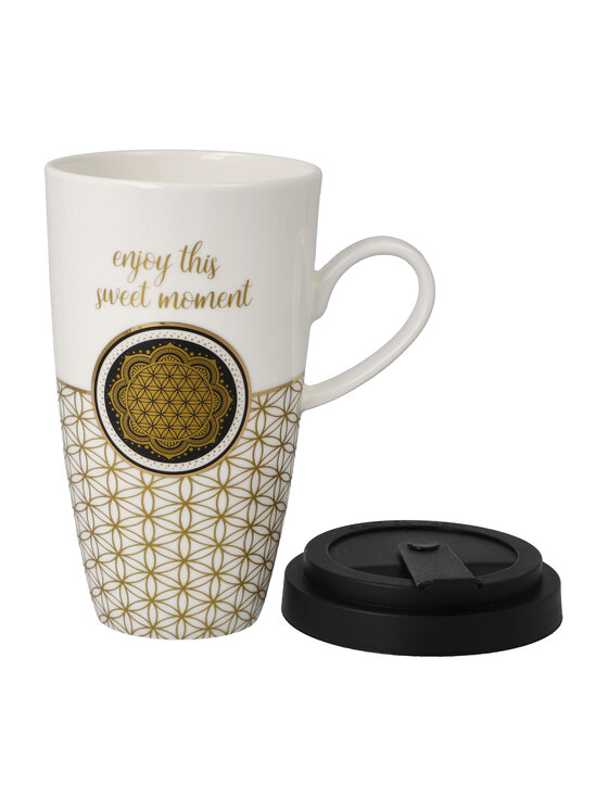 Goebel Goebel Kubek Flower of life - Lotus Biały
