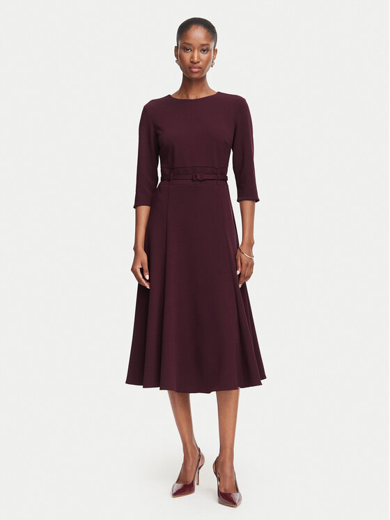 Rinascimento Rochie cocktail CFC0131140003 Vișiniu Regular Fit