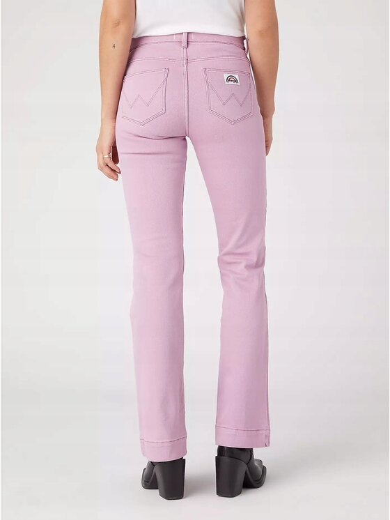 Wrangler Wrangler Spodnie materiałowe Flare 623 Fioletowy Flare Fit