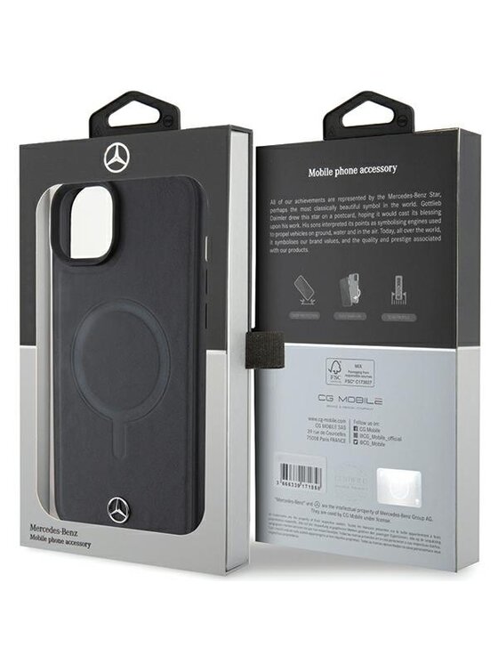 Mercedes-Benz Mercedes-Benz Etui na telefon iPhone 15 Plus Czarny