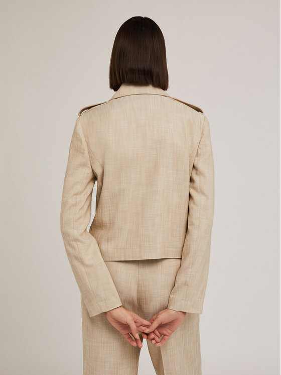 Motivi Motivi Giacca outdoor R159Q001016N002 Écru Regular Fit