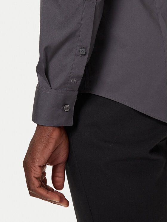 Calvin Klein Calvin Klein Marškiniai LV019EU037 Pilka Slim Fit
