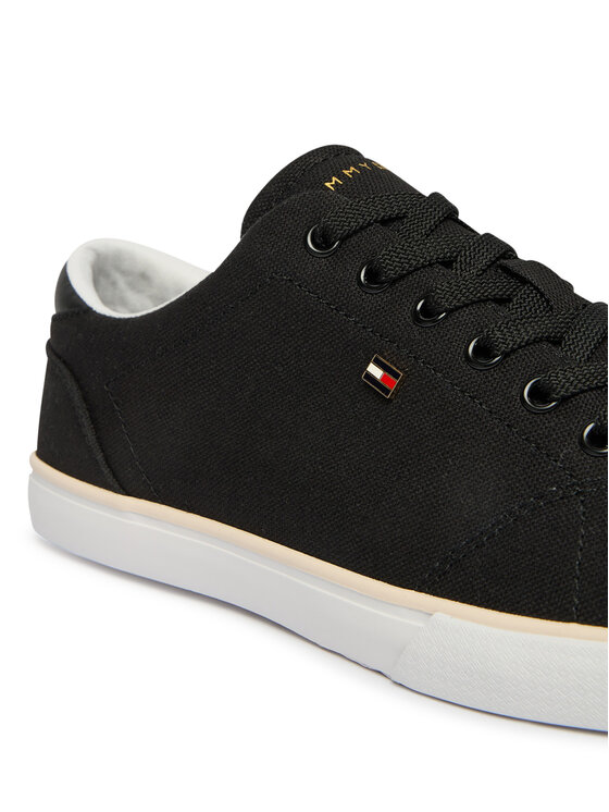 Tommy Hilfiger Tommy Hilfiger Teniși Th Low Profile Vulc Canvas FW0FW09102 Negru