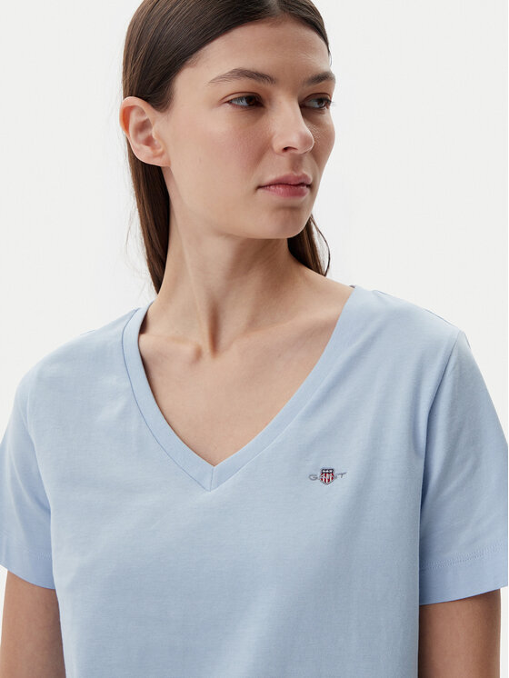Gant Gant Tričko Shield 4200750 Modrá Regular Fit