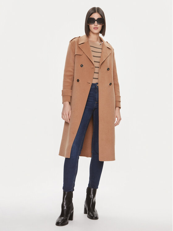 Liu Jo Liu Jo Villane mantel CF3002 T3540 Beež Relaxed Fit