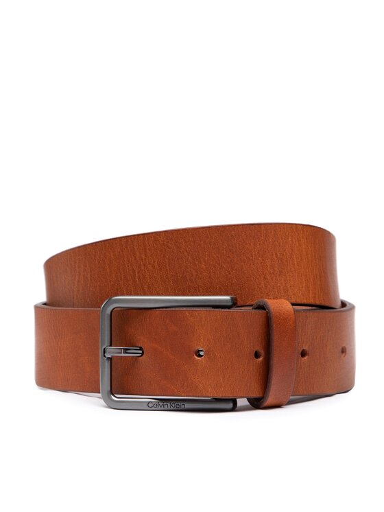 Calvin Klein Calvin Klein Чоловічий ремінь Warmth Oiled Grain 35Mm K50K509654 Коричневий