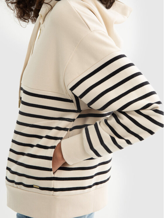 BIG STAR BIG STAR Bluza SELINA_103_170 Biały Basic Fit