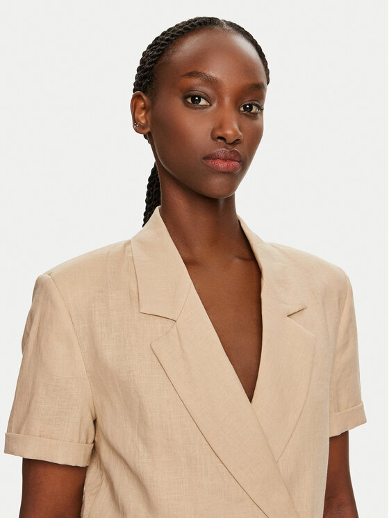 ViCOLO ViCOLO Marynarka TB2741 Beżowy Regular Fit