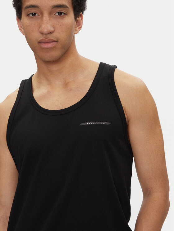 Jack & Jones Jack & Jones Tank top Fusion 12276614 Czarny Regular Fit