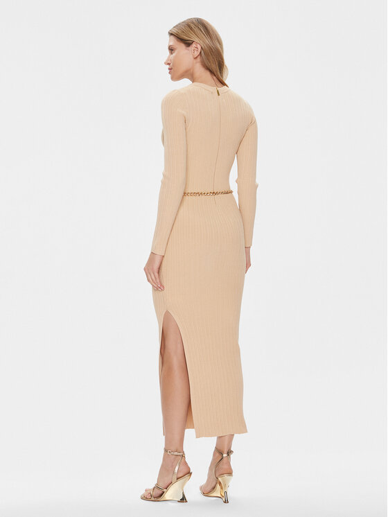 Michael Kors Michael Kors Trikotažinė suknelė MR4820O33D Smėlio Slim Fit