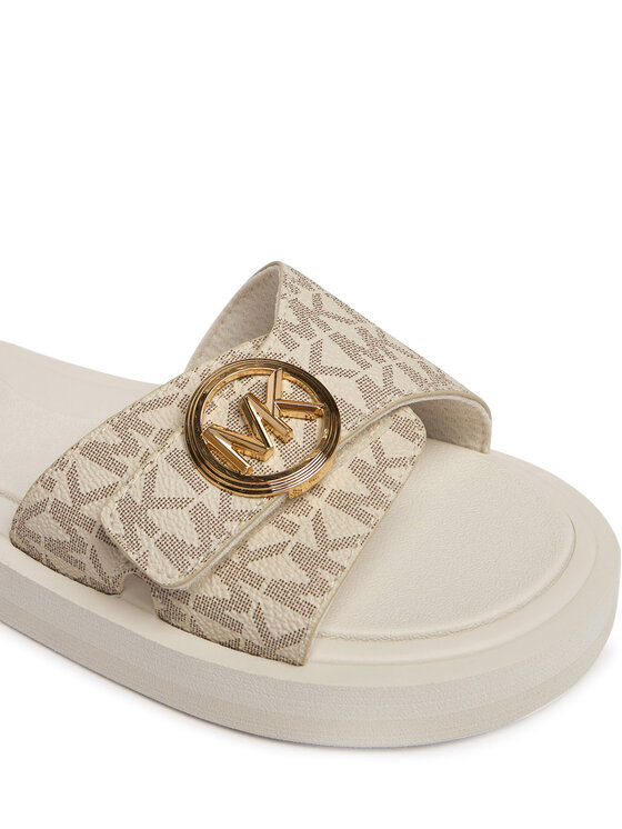 MICHAEL Michael Kors MICHAEL Michael Kors Şlapi MK Pool 40R6MKFA1B Écru