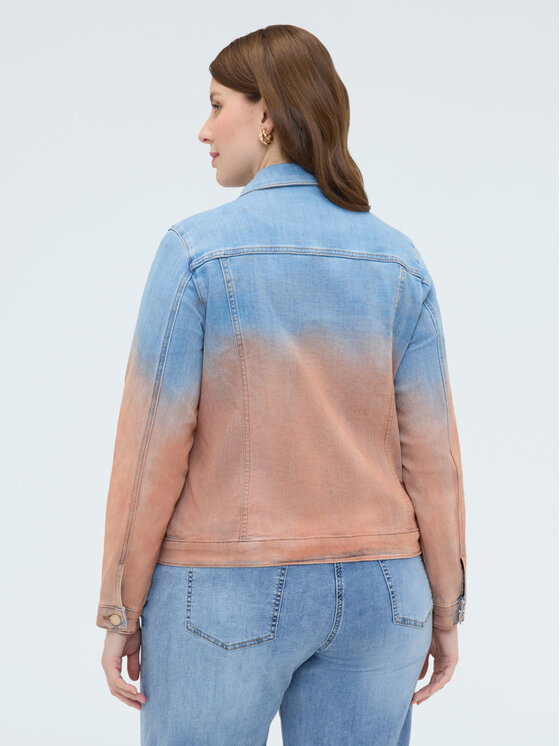Fiorella Rubino Fiorella Rubino Giacca di jeans R403T001295N024 Turchese Baggy Fit