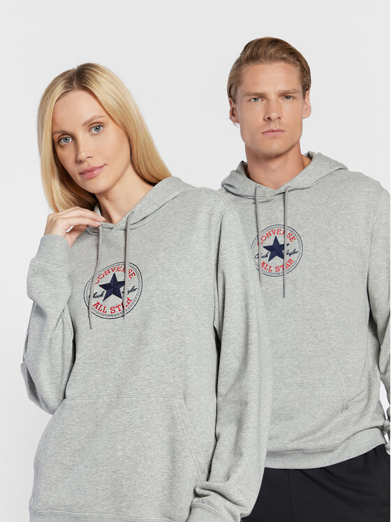 Converse Converse Μπλούζα Unisex Chuck Patch 10024063-A01 Γκρι Regular Fit