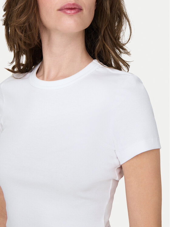 ONLY ONLY Póló Val 15339774 Fehér Slim Fit