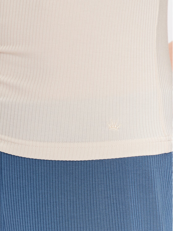Triumph Triumph Koszulka piżamowa Natural Spotlight Camisole 10214842 Écru Regular Fit
