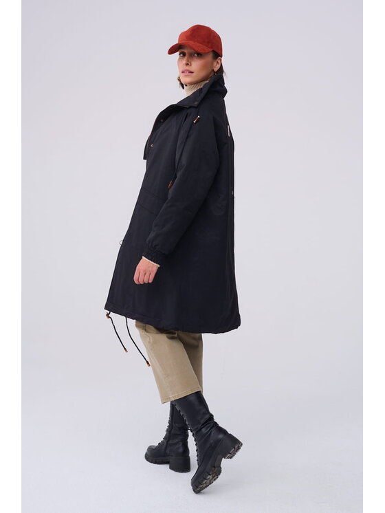 blue shadow blue shadow Kurtka damska Shams BS Czarny Standard Fit