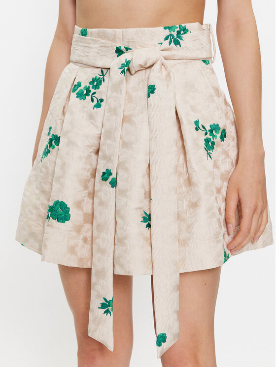 Custommade Custommade Mini suknja Rosabel 999442929 Écru Regular Fit