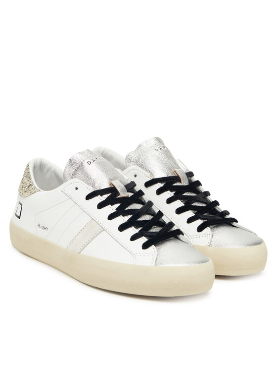 D.A.T.E. D.A.T.E. Sneakers Hill Low Shiny W431-HL-SH Bianco