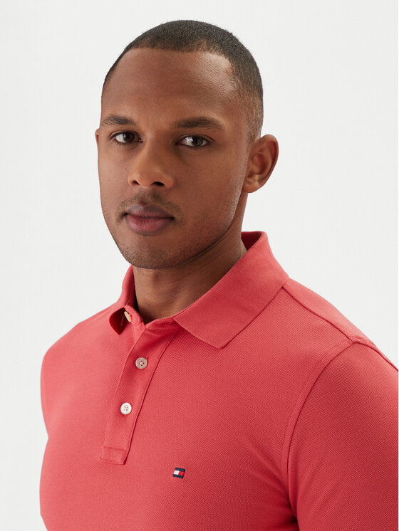 Tommy Hilfiger Tommy Hilfiger Polo majica 1985 MW0MW17771 Koral Slim Fit
