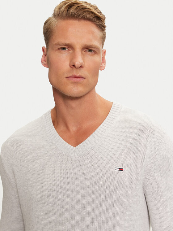 Tommy Jeans Tommy Jeans Pulover Essential DM0DM19429 Albastru celest Slim Fit