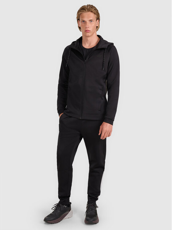 4F 4F Teplákové kalhoty MULTI ACTIVE Černá Regular Fit