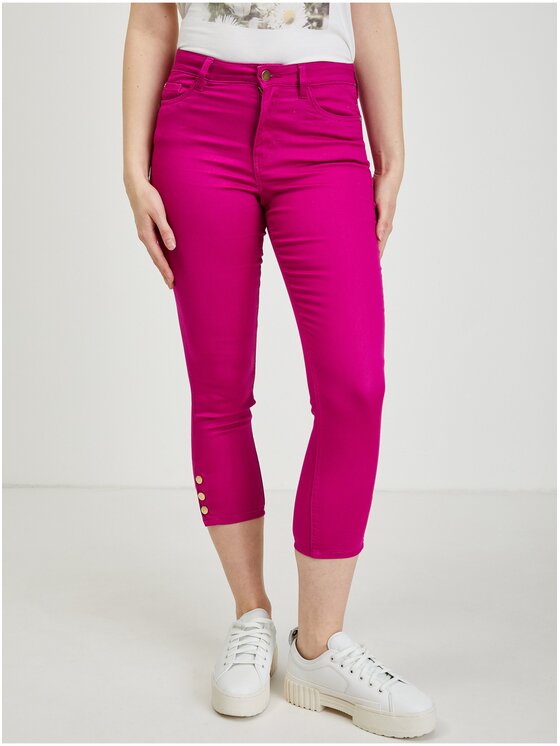Orsay Orsay Spodnie damskie 372099-317000__44 Różowy Skinny Fit