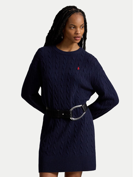 Polo Ralph Lauren Rochie tricotată 211B17446001 Bleumarin Regular Fit