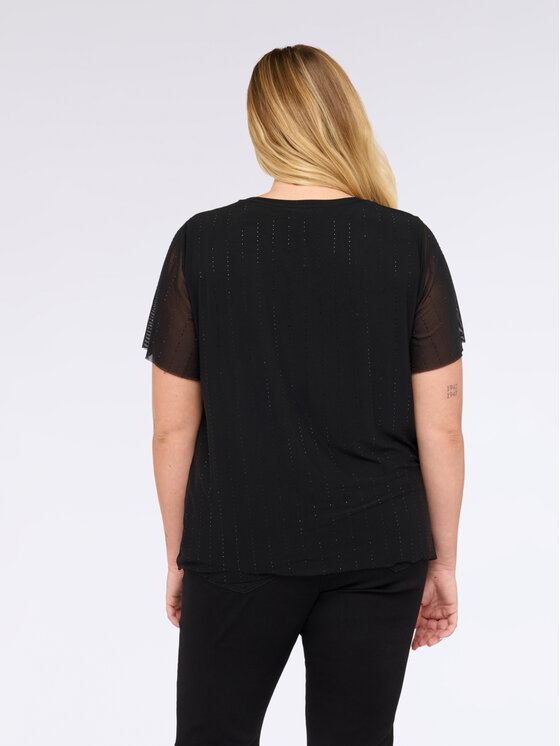Fiorella Rubino Fiorella Rubino T-Shirt G254L008574N033 Czarny Regular Fit