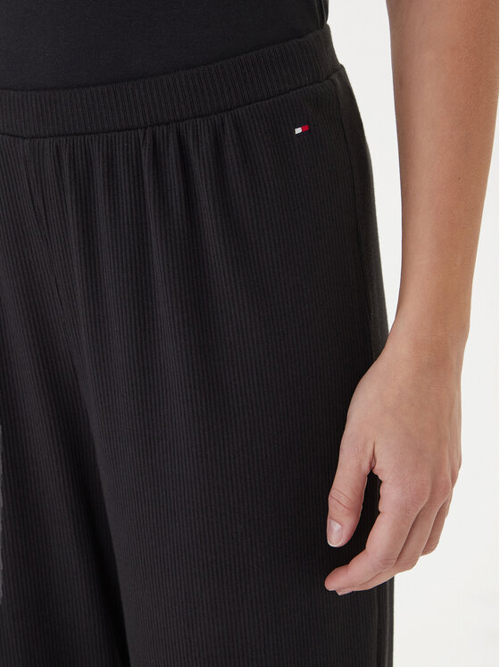 Tommy Hilfiger Tommy Hilfiger Pizsama nadrág UW0UW06074 Fekete Regular Fit