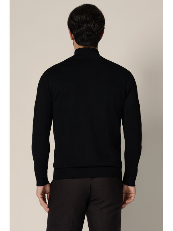 Lancerto Lancerto Sweter Riki SW073225000051 Czarny Regular Fit