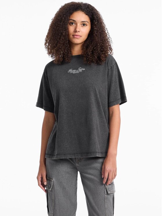 Guess Jeans Guess Jeans T-Shirt 177619 Černá Classic Fit