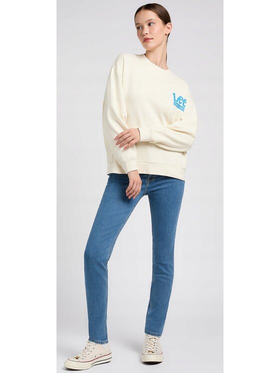 Lee Lee Jeansy Scarlett High Niebieski Skinny Fit
