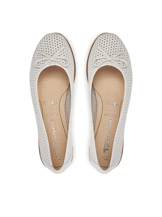Tamaris Tamaris Ballerine 1-22121-42 Bianco