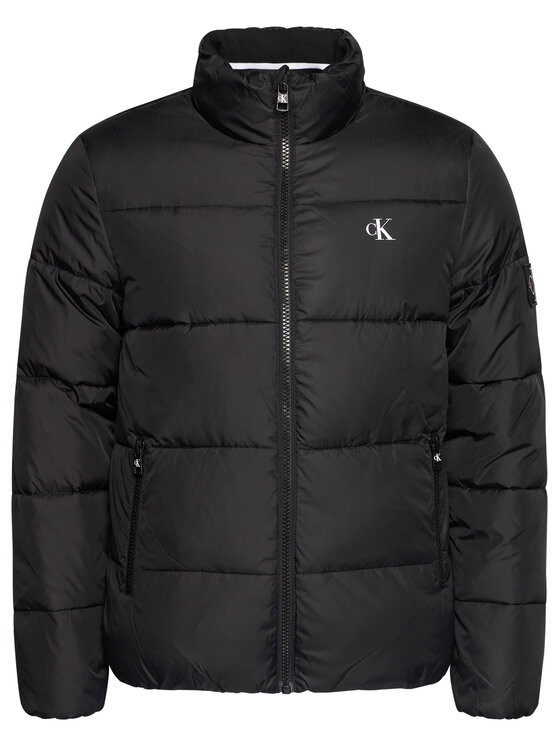 Calvin Klein Jeans Pūkinė striukė J30J316056 Juoda Regular Fit • Modivo.lt