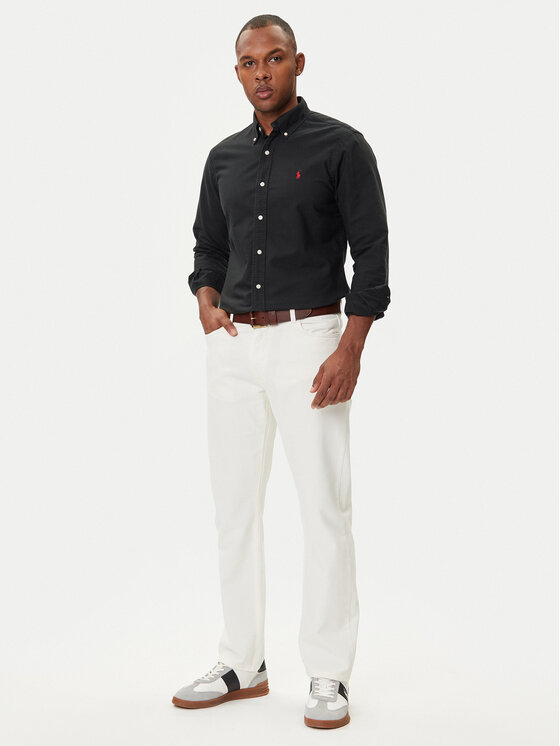 Polo Ralph Lauren Polo Ralph Lauren Πουκάμισο Bsr 710772290 Μαύρο Custom Fit
