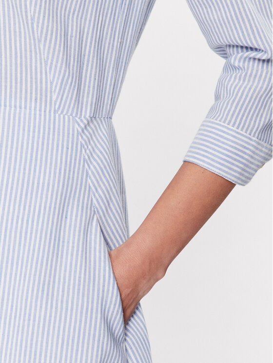 Iconique Iconique Hemdkleid IC23 047 Blau Regular Fit