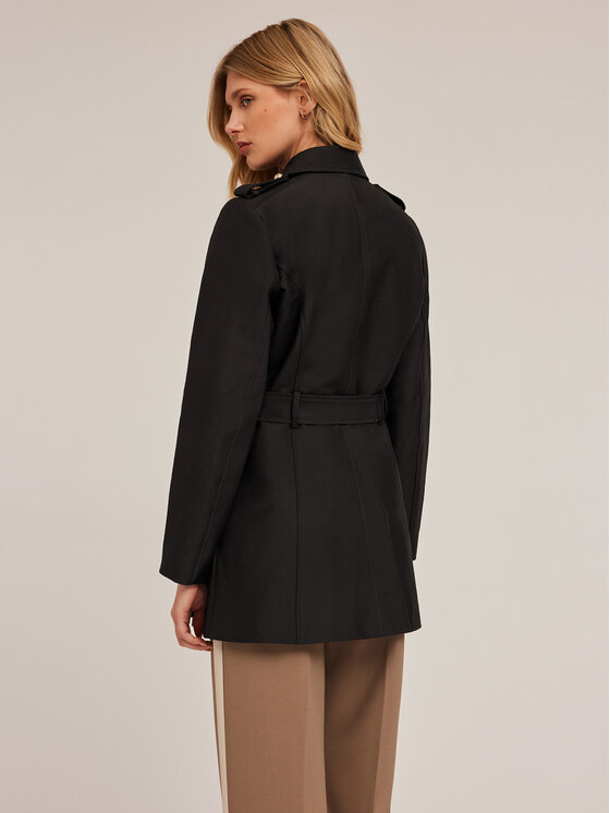 Motivi Motivi Płaszcz 0071Q000585N033 Czarny Slim Fit