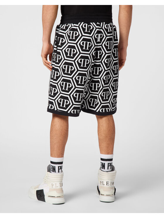 PHILIPP PLEIN PHILIPP PLEIN Szorty sportowe 9255 Czarny Jogger Fit