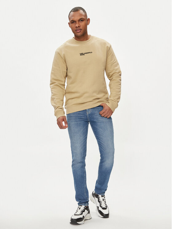 Karl Lagerfeld Jeans Karl Lagerfeld Jeans Džemperis 241D1807 Smėlio Regular Fit