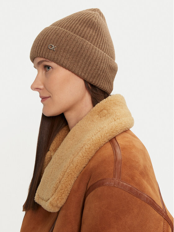 Calvin Klein Calvin Klein Cepure Chunky K60K612873 Bēšs