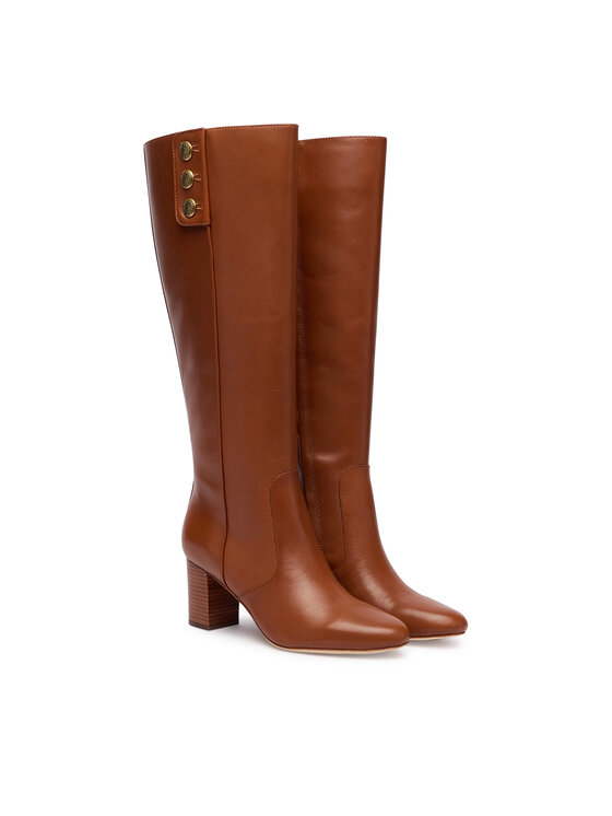 LAUREN RALPH LAUREN LAUREN RALPH LAUREN Kozaki Kenndi 802977889001 Brązowy