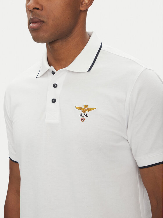 Aeronautica Militare Aeronautica Militare Polo 251PO1308P82 Λευκό Regular Fit