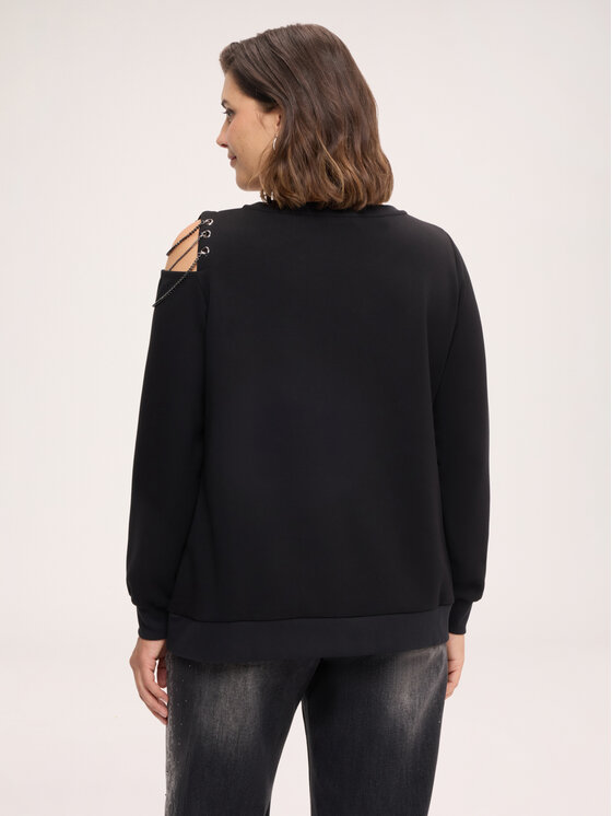 Fiorella Rubino Fiorella Rubino Bluza G863L009406N033 Czarny Regular Fit