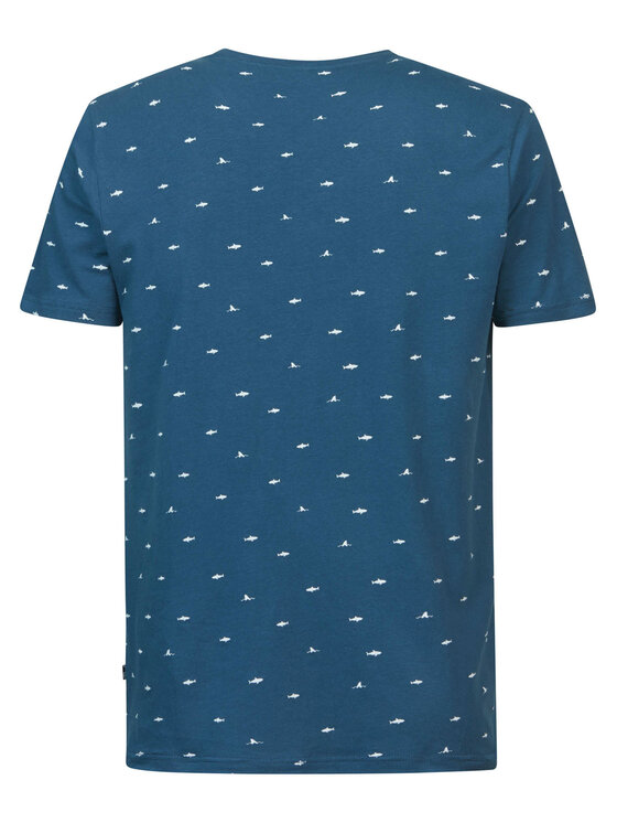 Petrol Industries Petrol Industries T-Shirt M-1030-TSR657 Μπλε Regular Fit