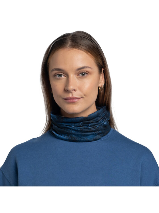 Buff Buff Scaldacollo Original Ecostretch Tube Scarf Blu scuro