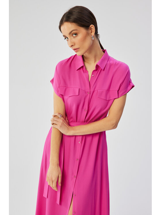 Stylove Stylove Sukienka codzienna S364 Różowy Comfortable Fit