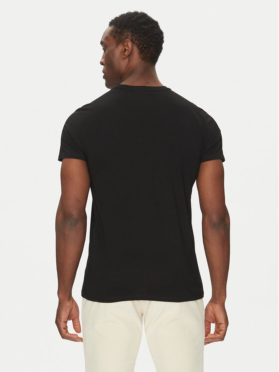 Lacoste Lacoste Tričko TH6709 Čierna Regular Fit