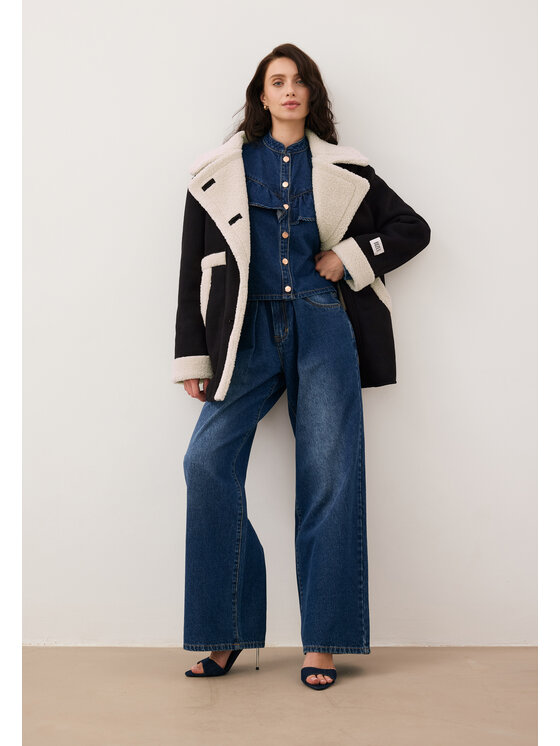 BIZUU BIZUU Kabát LAFARA Černá Standard Fit